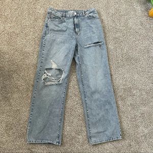 Garage wide leg jeans